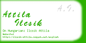 attila ilcsik business card